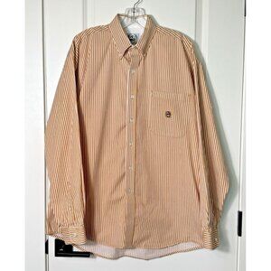 CINCH Miller‎ Mens Long Sleeve Striped Button Down Shirt Western L